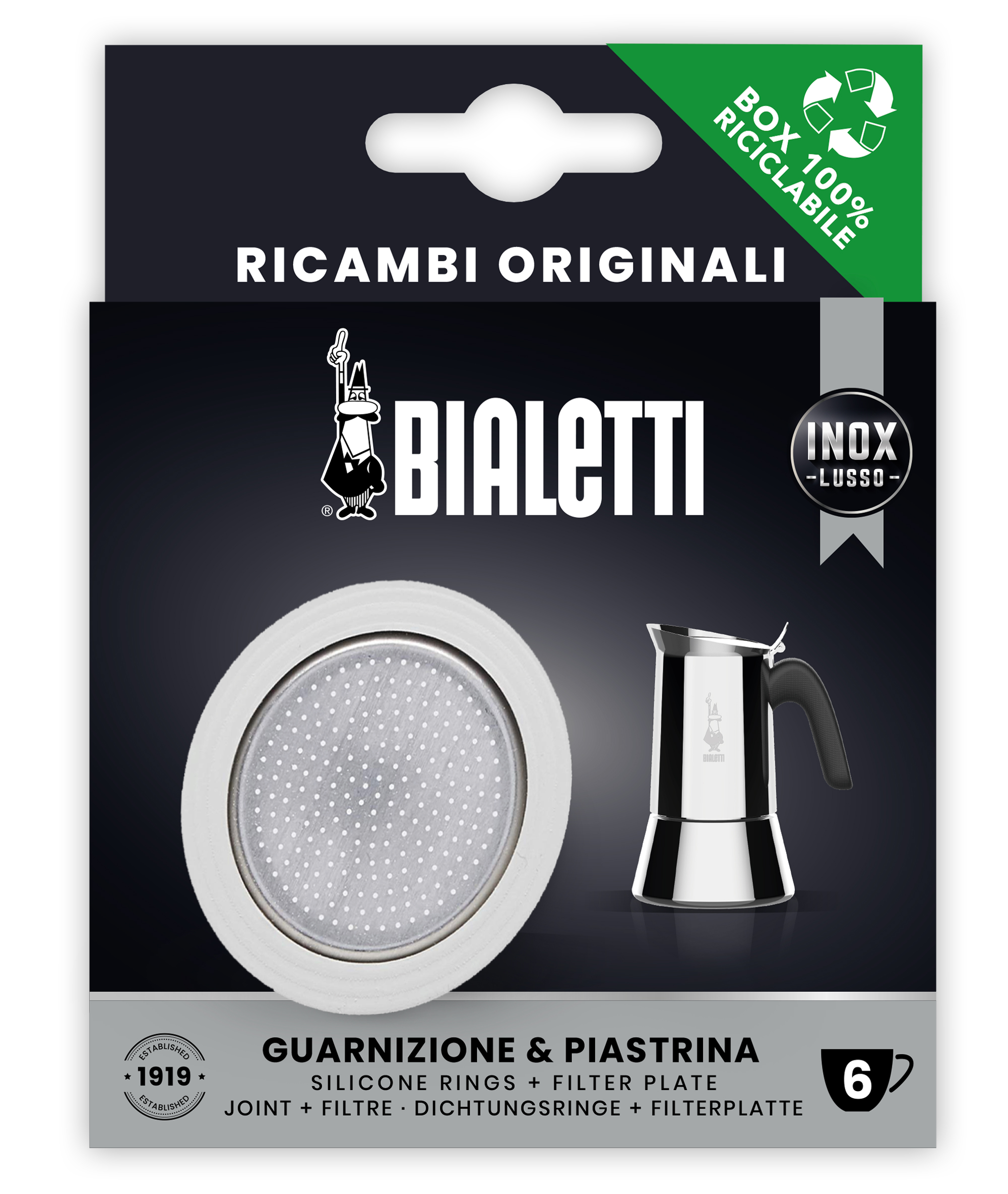 Bialetti Packningsset Mokabryggare Venus 6 Koppar