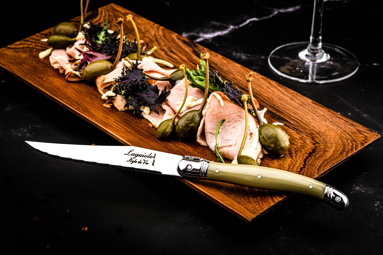 Laguiole Grillknivar Treasure Brun/pärlemo/grå 6 Stycken - 5