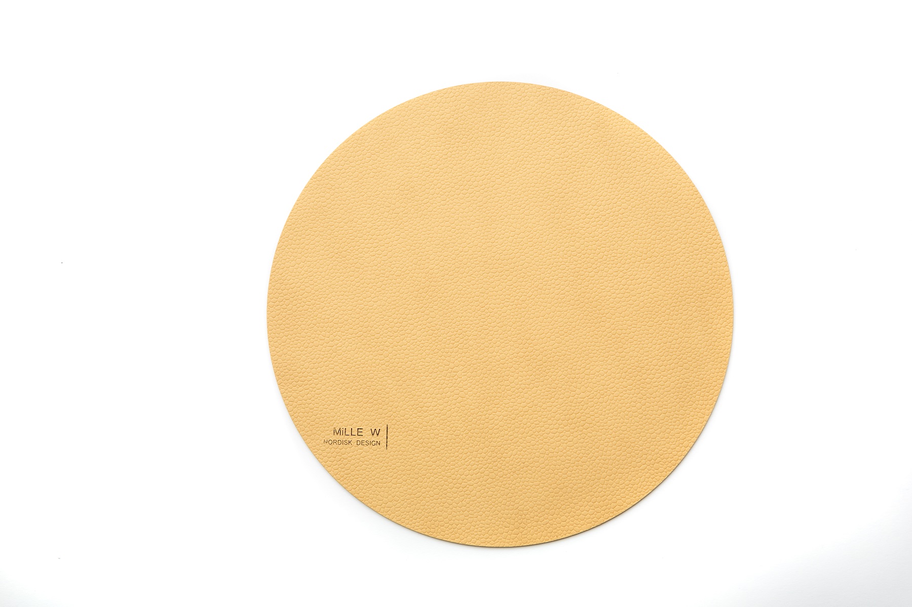 Mille W Glasunderlägg Rund Beige