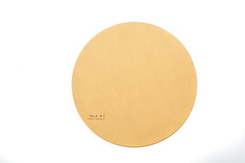 Mille W Glasunderlägg Rund Beige