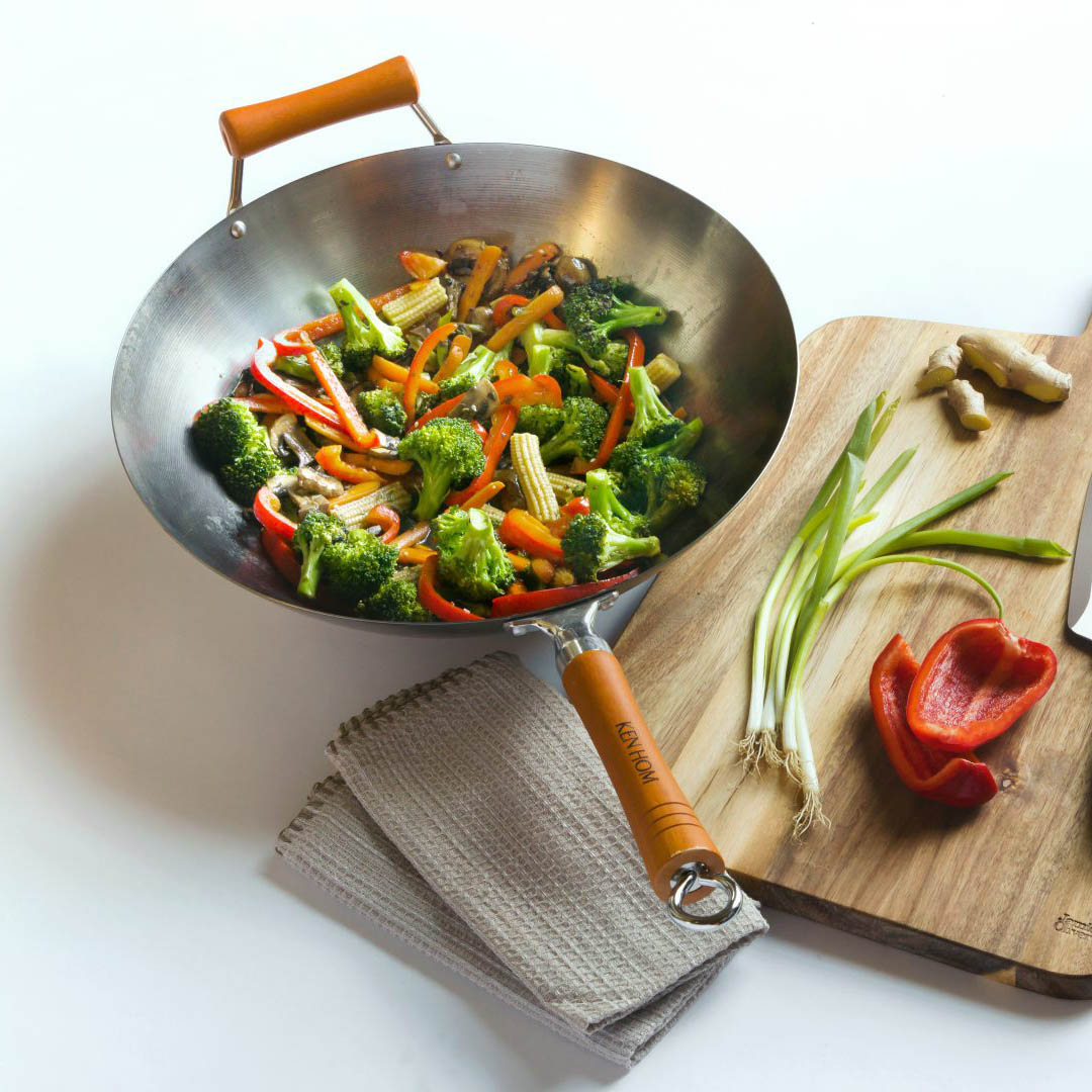 Ken Hom Excellence Wok Kolstål Två handtag 32 Cm - 2