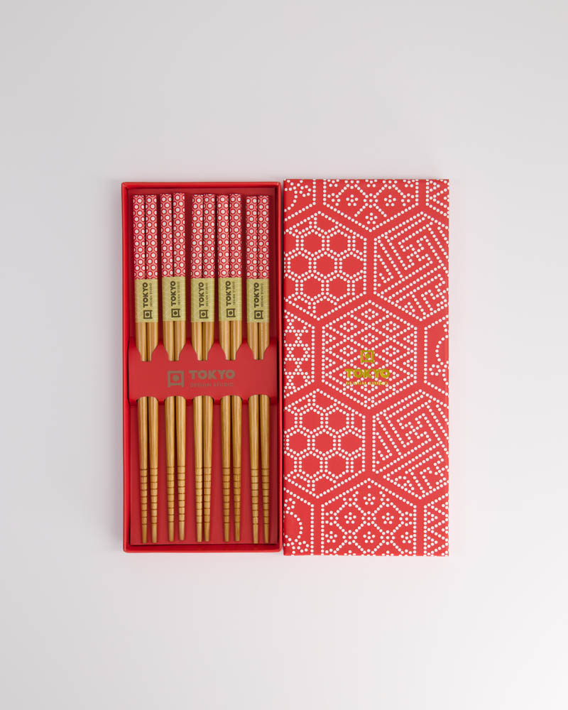 Tokyo Design Ätpinnar Red Multi