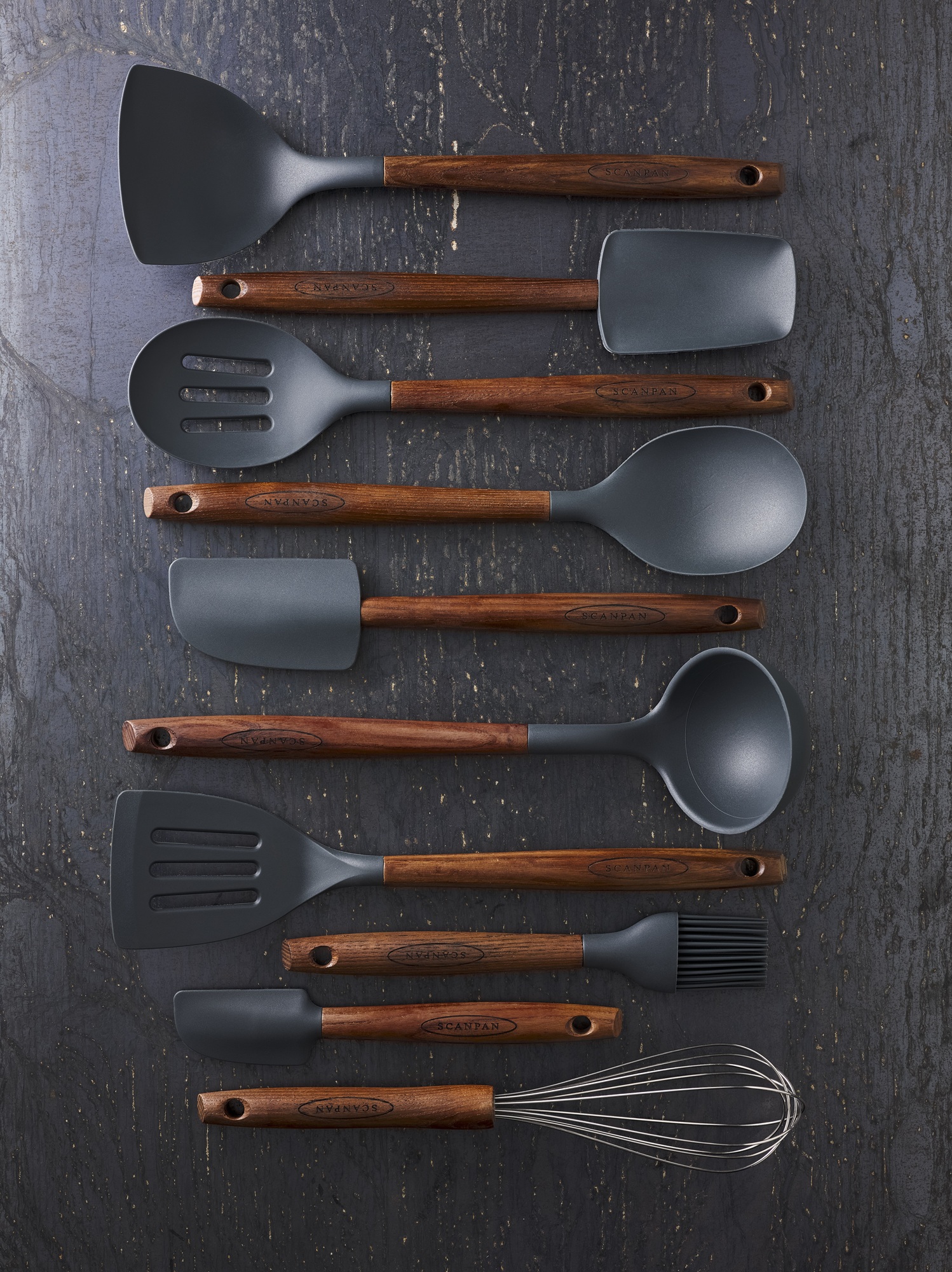 Scanpan Accessories Trä/silikon Stekspade Perforerad  - 4