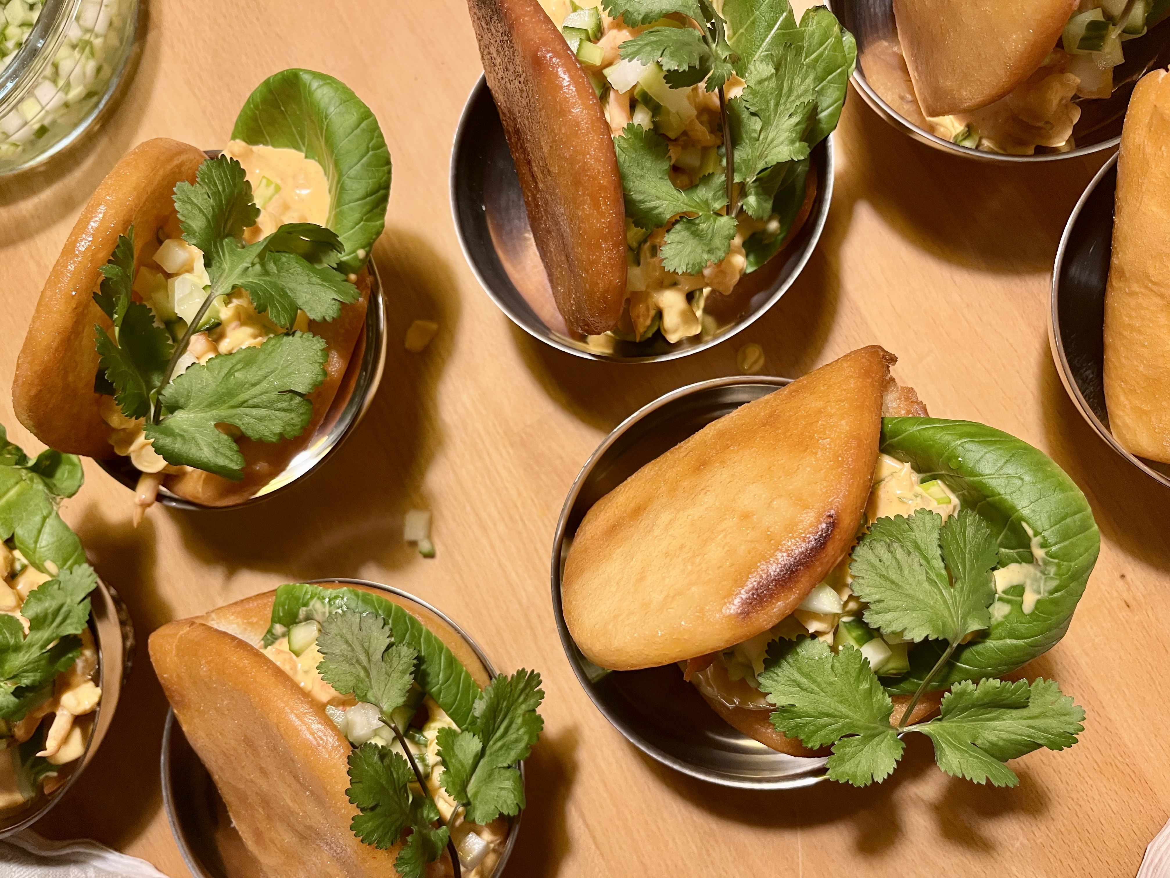 Friterad Bao Bun med asiatisk räkröra