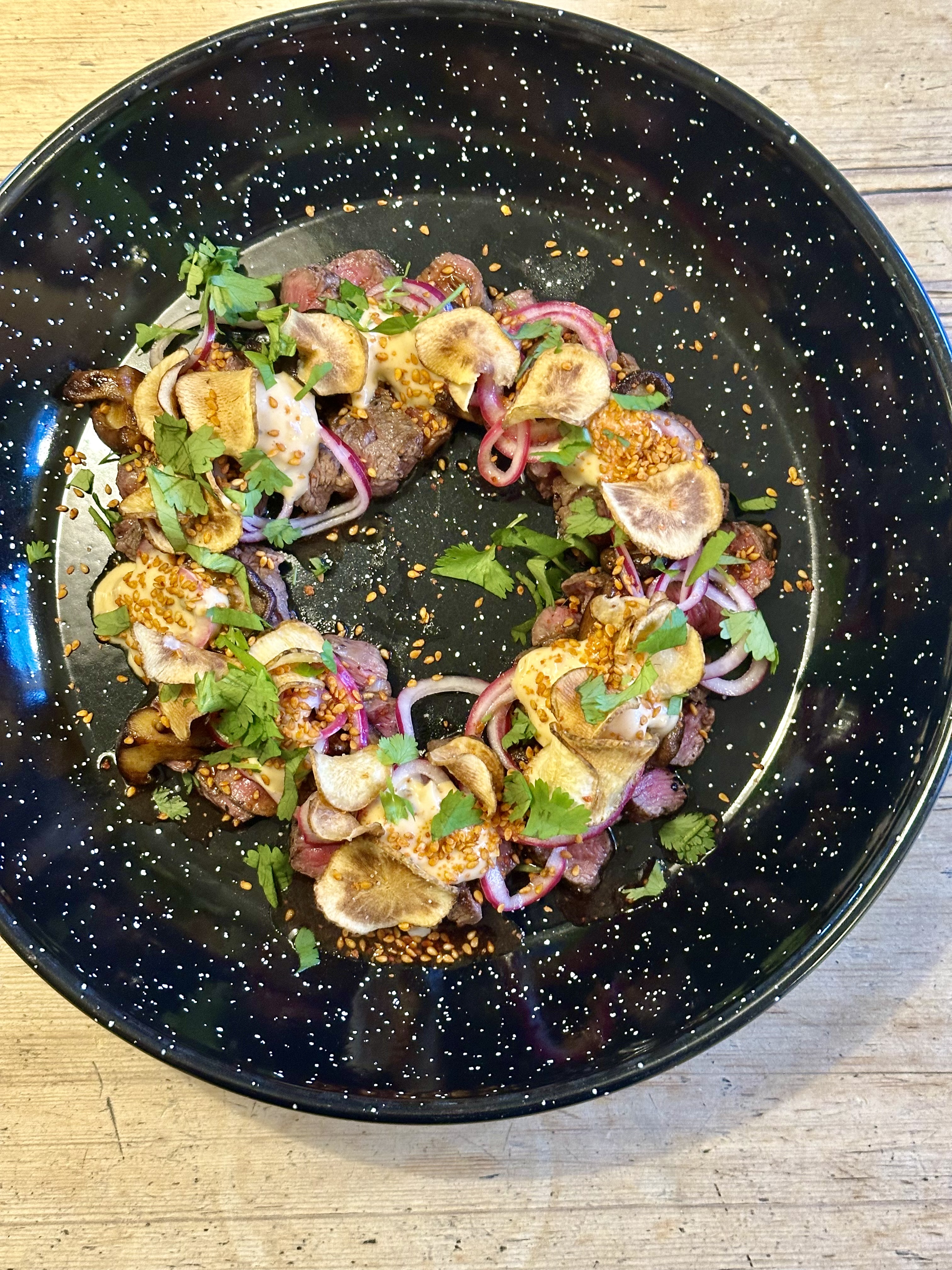 Råbiff med asiatiska smaker