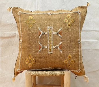 Coussin en tissu Cactus - nougat