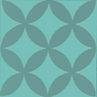 Azulejo marroquí Rio teal-teal