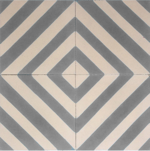 Carrelage marocain Babel gris