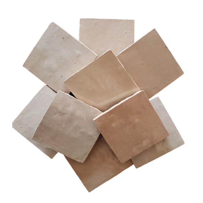 Zellige azulejo CHELSEA MAUVE, el azulejo beige suave perfecto - 3