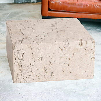 cube en travertin massif