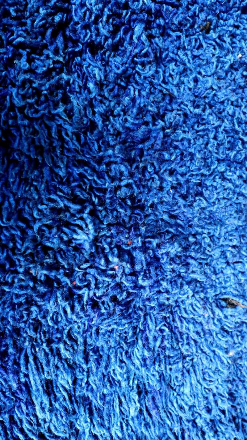 WUNDERSCHÖNER KLARER BLAUER BOUJAD TEPPICH 879 - 2