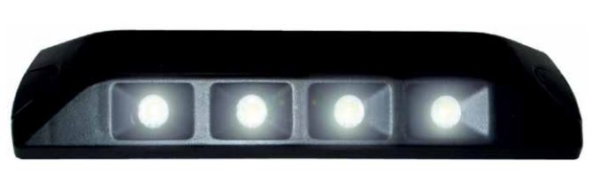 Scenelite 4 x 2,5W led 10-30V 1120lm Musta