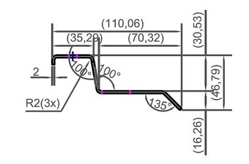 Roof Bracket XL Rails, W1, W2c, W3, Vega