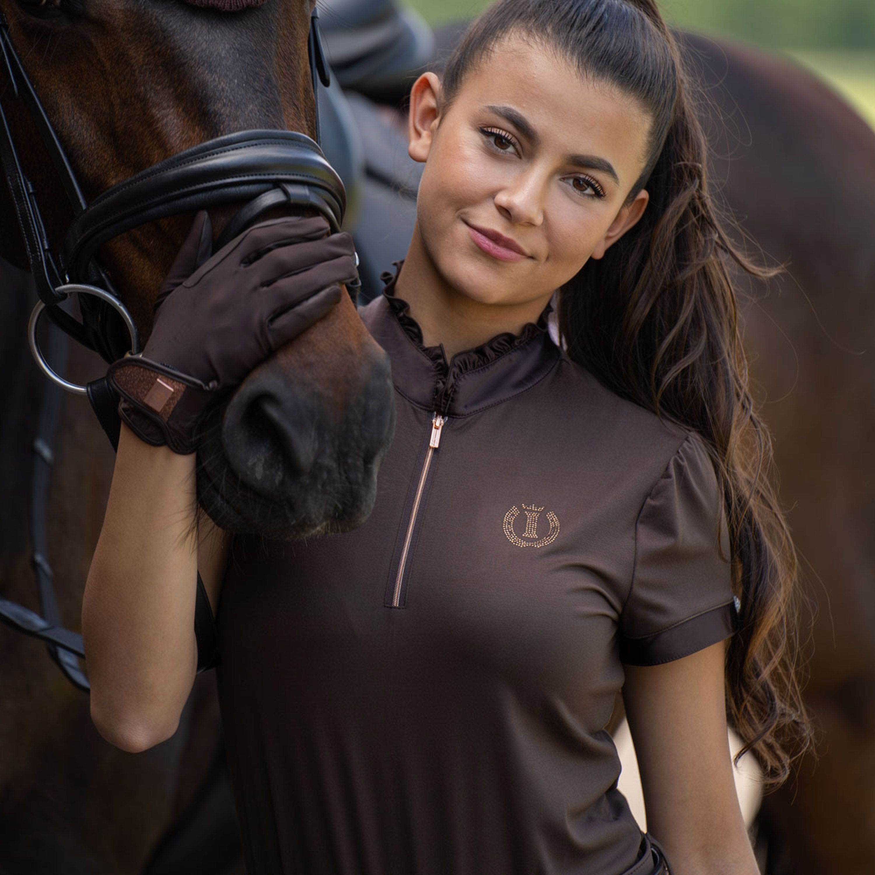 IMPERIAL RIDING Kortärmad ridtopp Lovely Brown - 3
