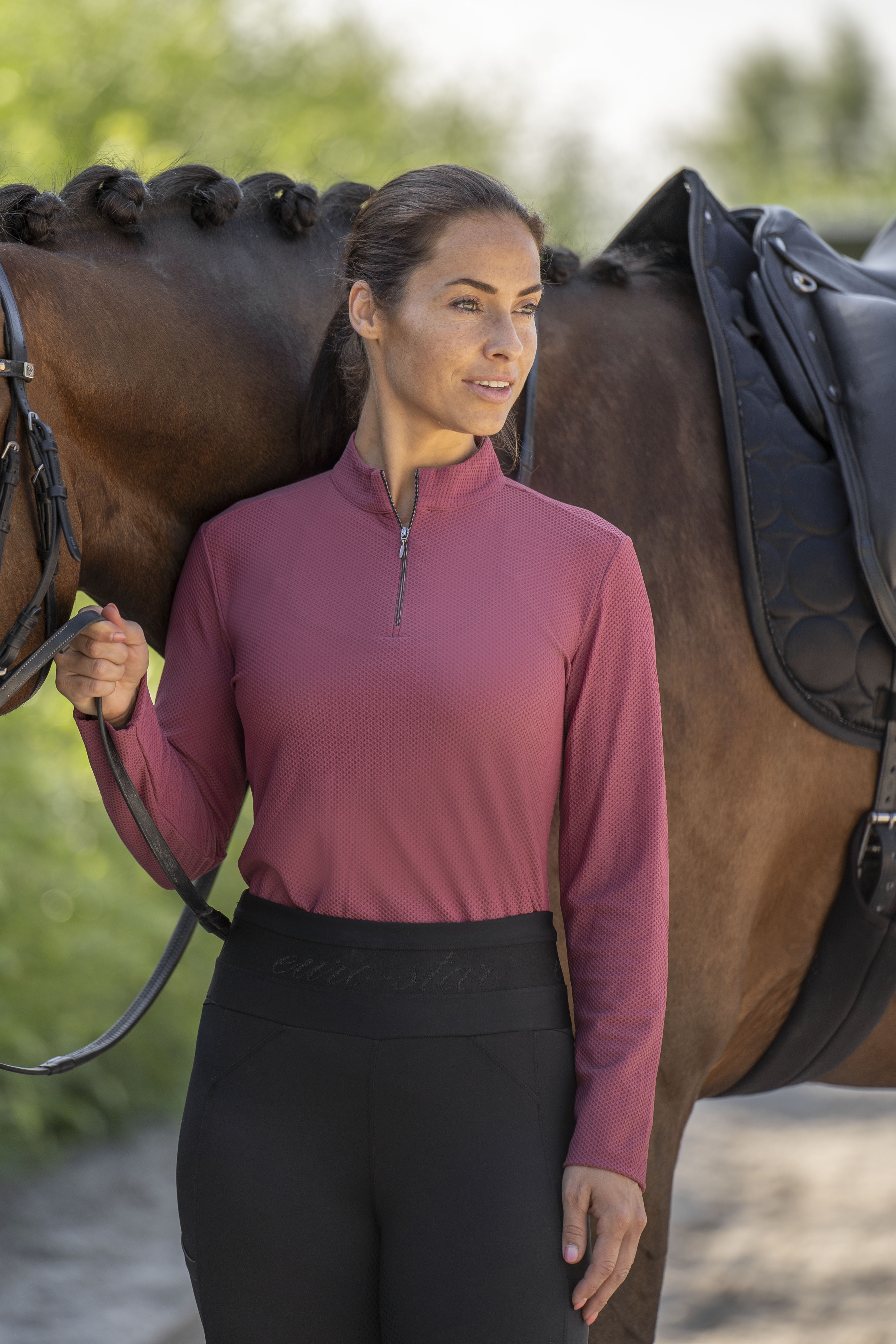 Euro-Star Långärmad Ridtopp Valetta Hawthorn Rose - 3
