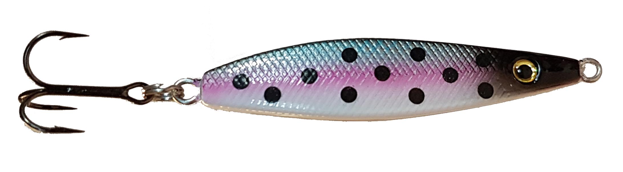 Lelången 10g, Svart/röd m guld prickar - 9