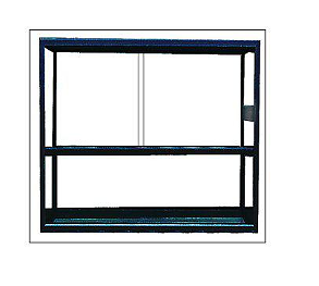 Terrarium Alu Svart 75x40x80 cm