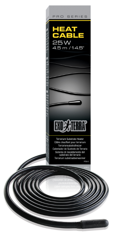 Värmekabel 25W 4,5M Exoterra