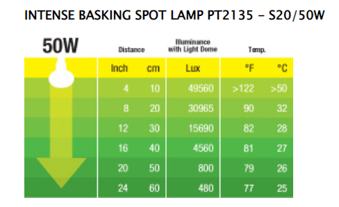 Intensiv Värmelampa 50W E27 Exoterra - 2