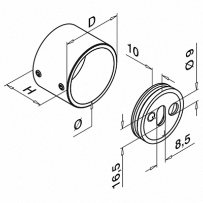 Väggfläns 0504 - 2