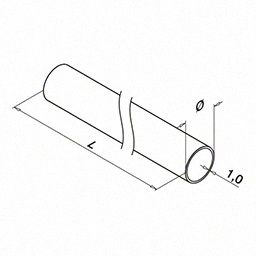 Rostfria rör 16mm - 2