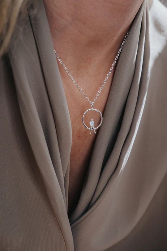 Annika Gustavsson "Egentid", silver necklace