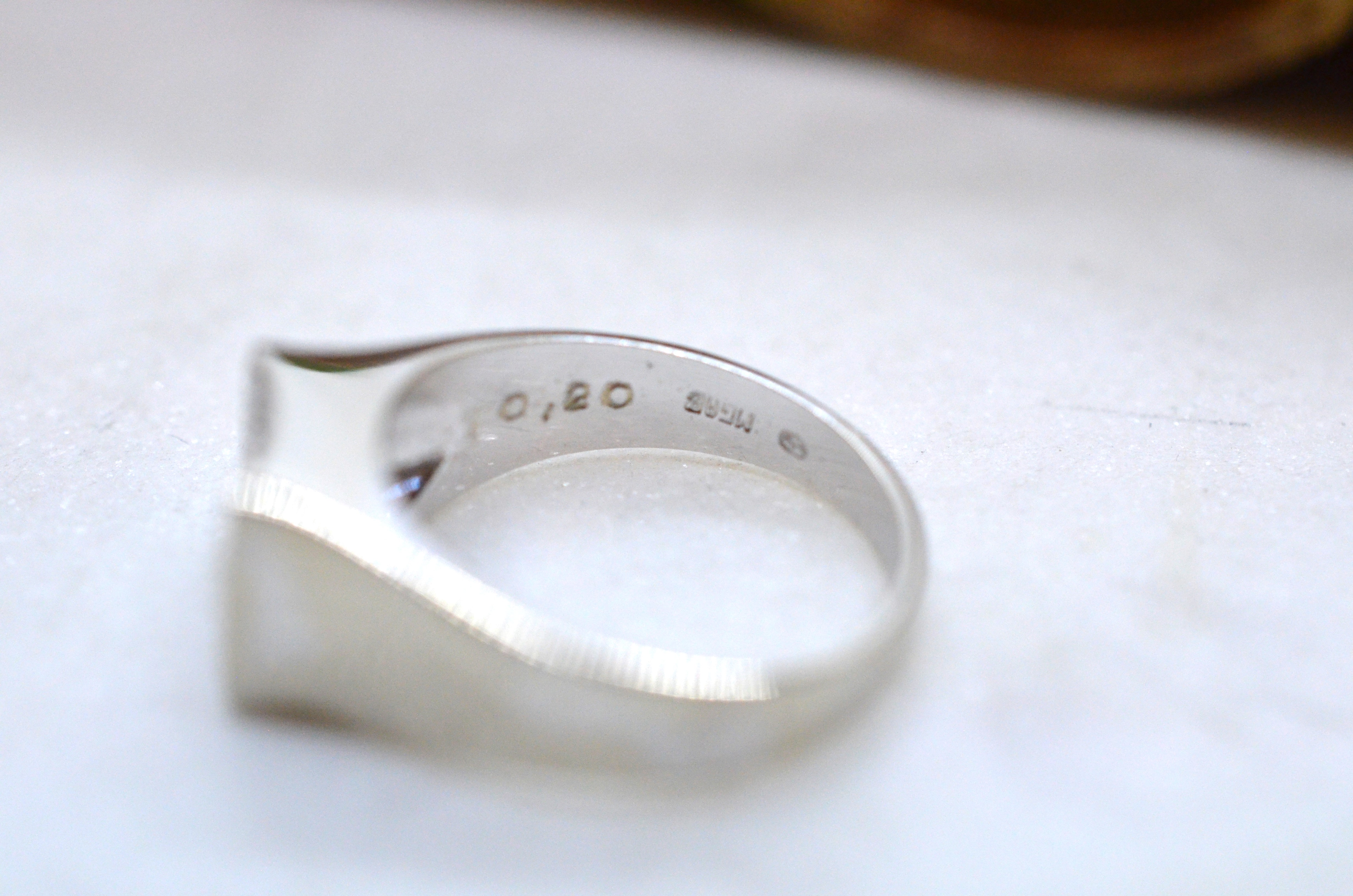 Vintage 18k diamond ring - 3