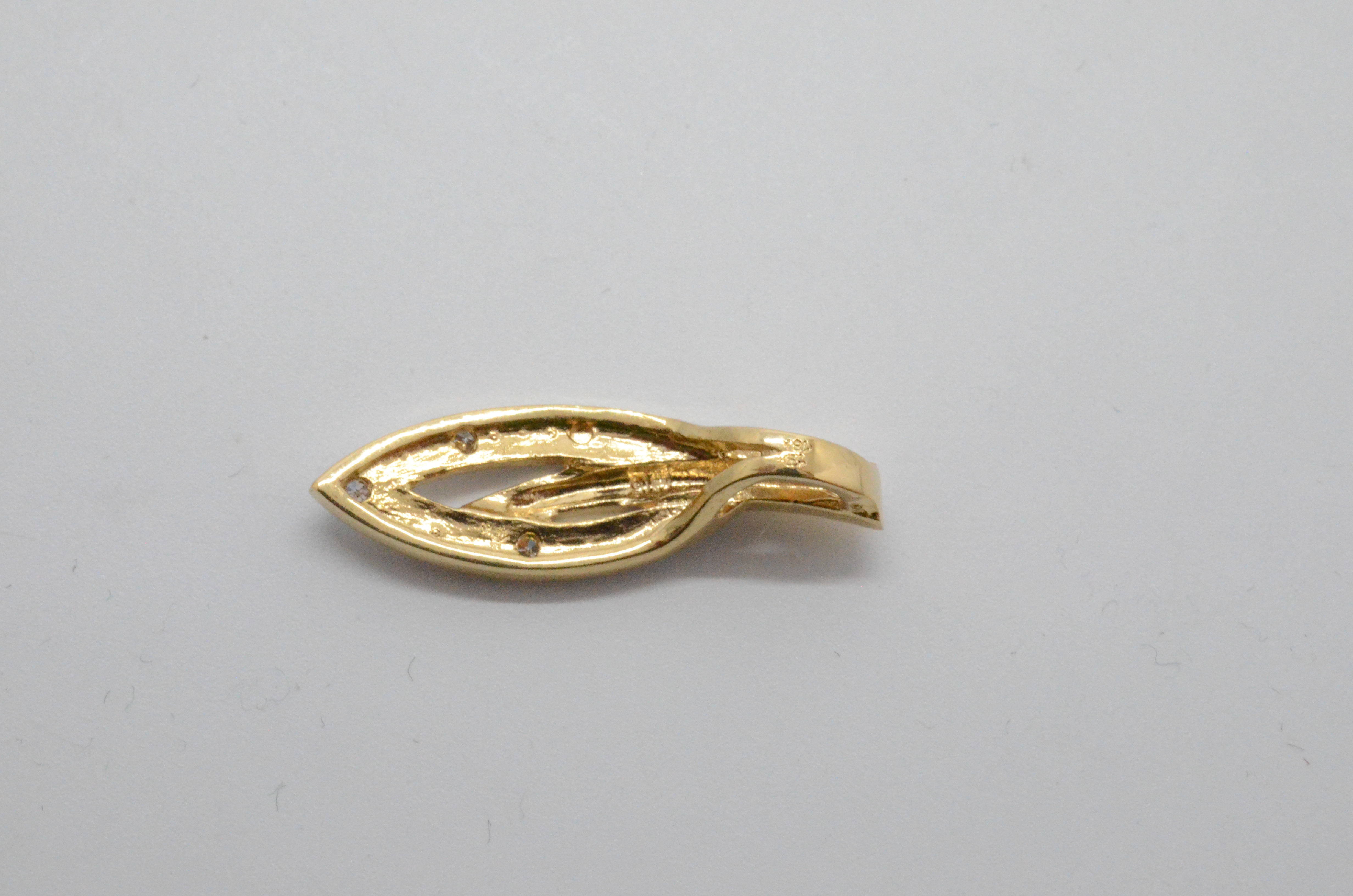 Second Hand pendant 18k with diamonds - 5
