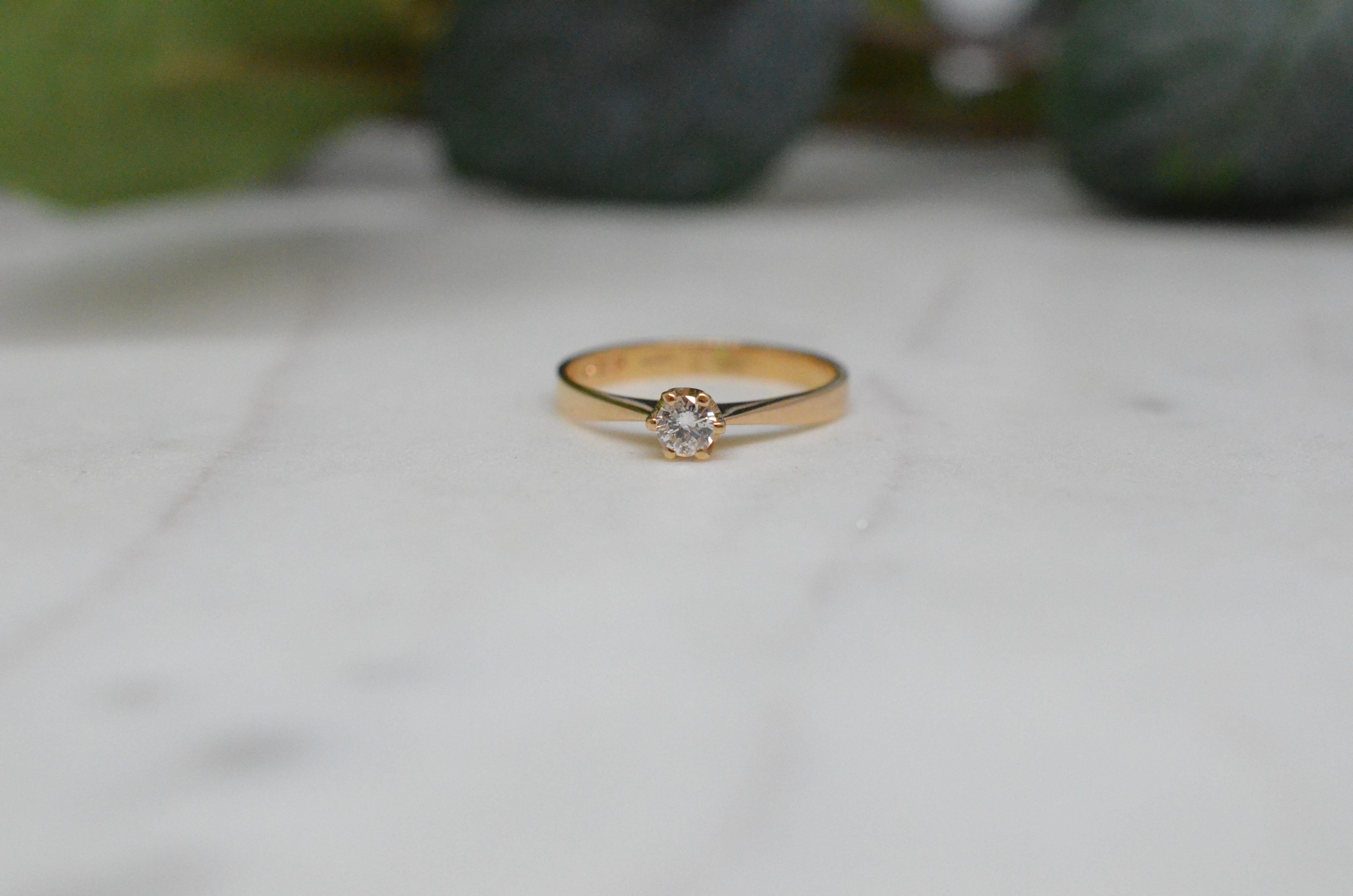 Second Hand diamond ring 0.15ct - 2