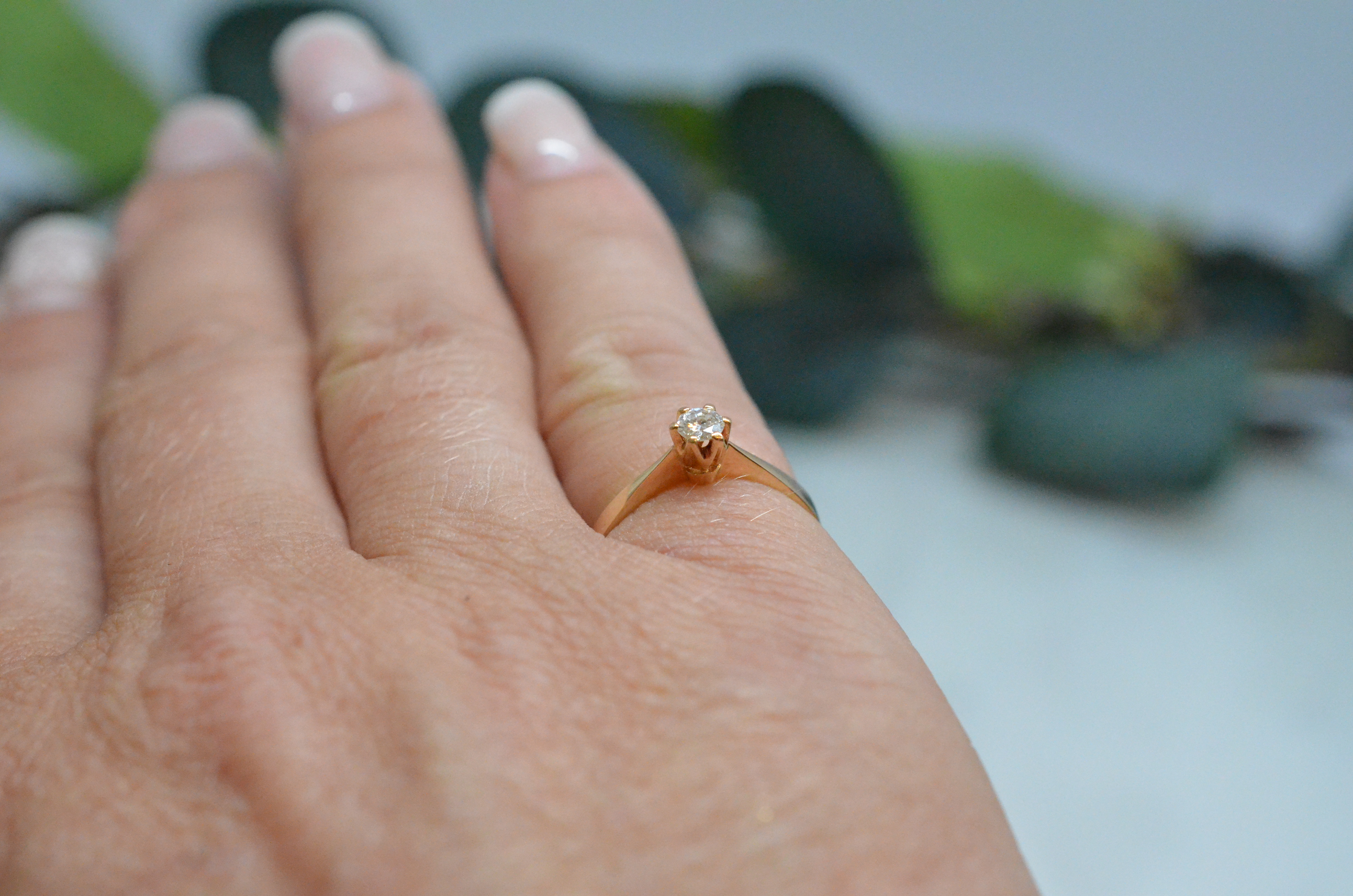 Second Hand diamond ring 0.15ct - 5
