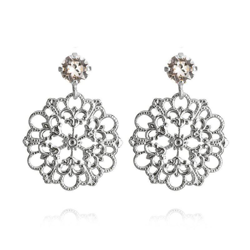 Caroline Svedbom "Andrea Earrings Rhodium", crystal
