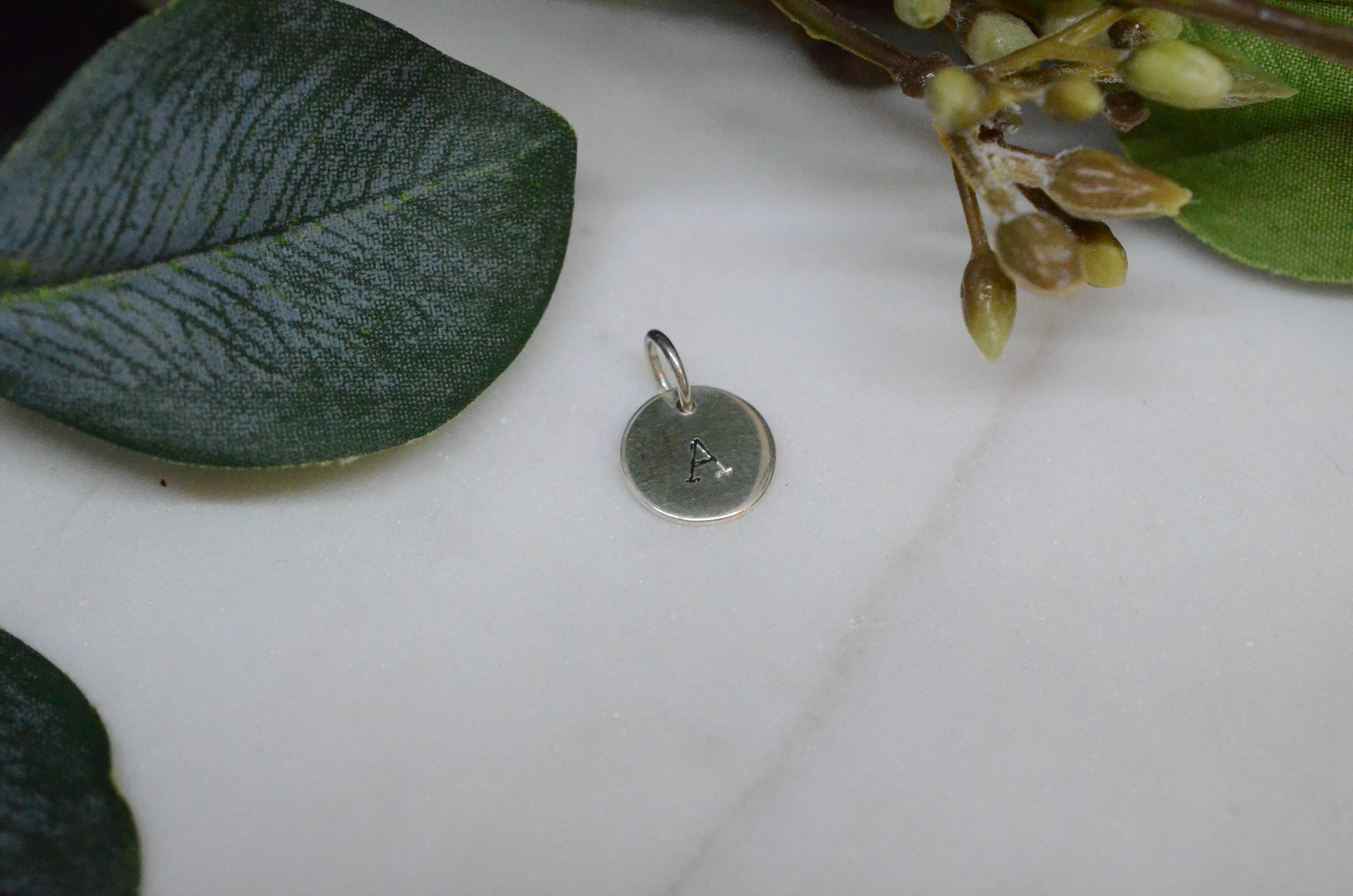 Rondine silver pendant , letter "A" - 2