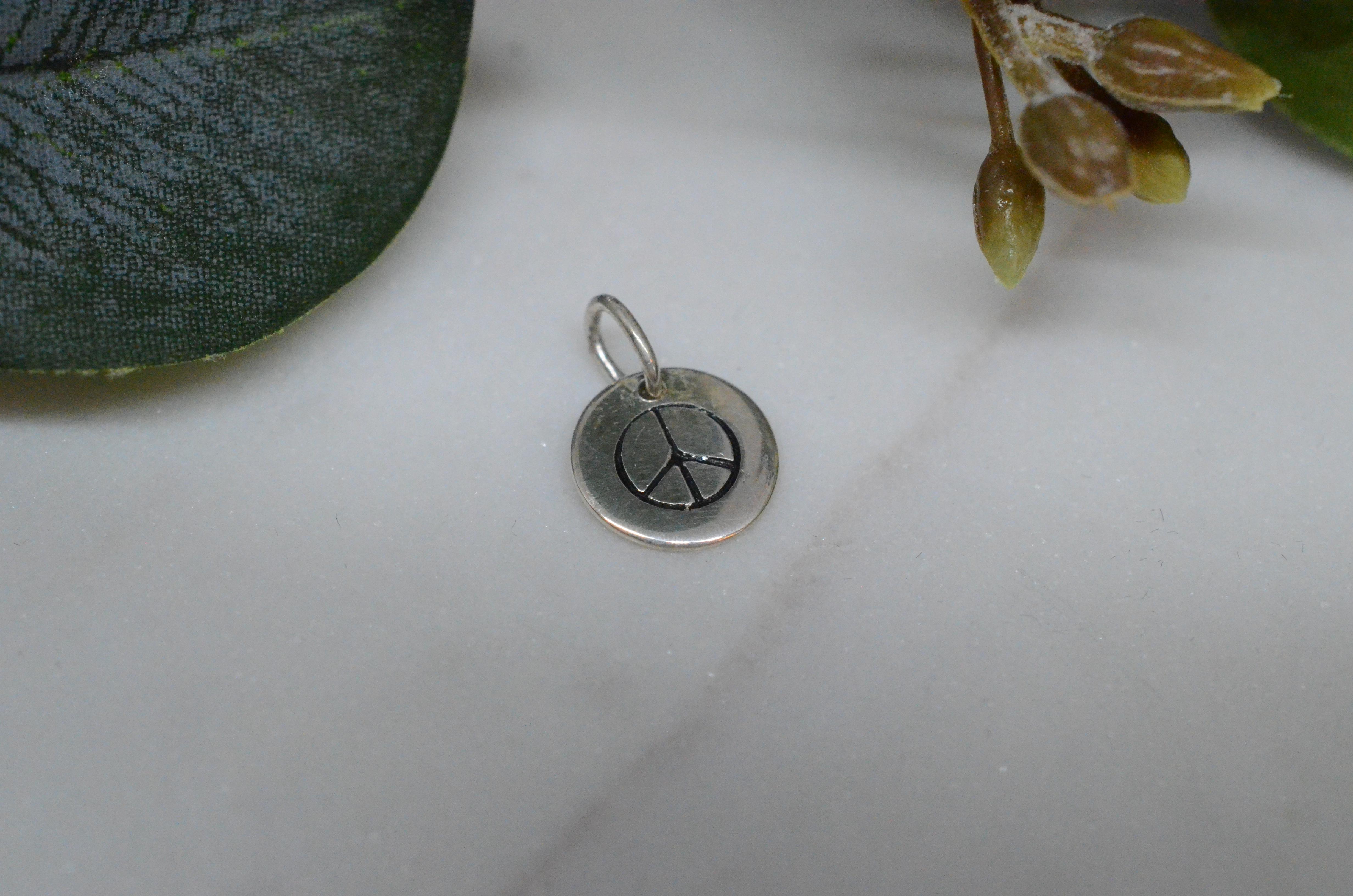 Rondine hänge i silver, "Peace" - 2