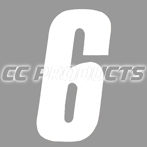 C.C. PRODUCTS - LÖSA SIFFROR - 11cm Vita