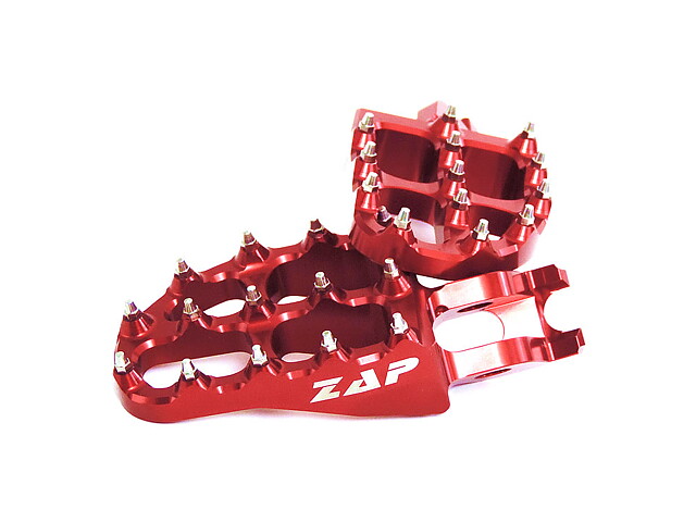 ZAP - FOTPINNAR - E-PEGS - Honda CR/CRF 125-450 02-22 - Röda