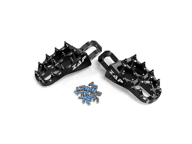 ZAP - FOTPINNAR - E-PEGS - KTM SX/SXF 125-450 16-22/EXC/EXC-F 125-500 17-23 - Svart