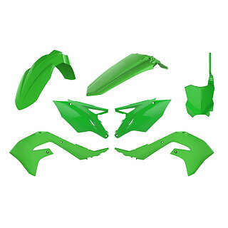 POLISPORT - PLASTKIT - KAWASAKI KX250 2021/KX450 2019-2021 - Grön - OEM Färg 20-21