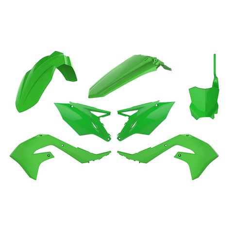 POLISPORT - PLASTKIT - KAWASAKI KX250 2021/KX450 2019-2021 - Grön - OEM Färg 20-21
