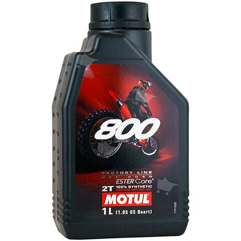 MOTUL - 800 2T - FACTORY LINE -100% Synthetic - Ester Core - Premix  - 1 liter