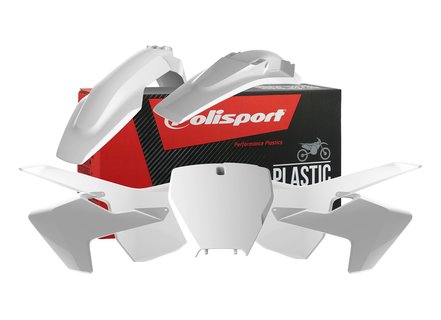 POLISPORT - PLASTKIT - HUSQVARNA FC/TC 125-450 16-18 - VIT - OEM Färg 17-18