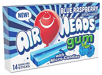 Airheads blue raspberry gum 14 pieces