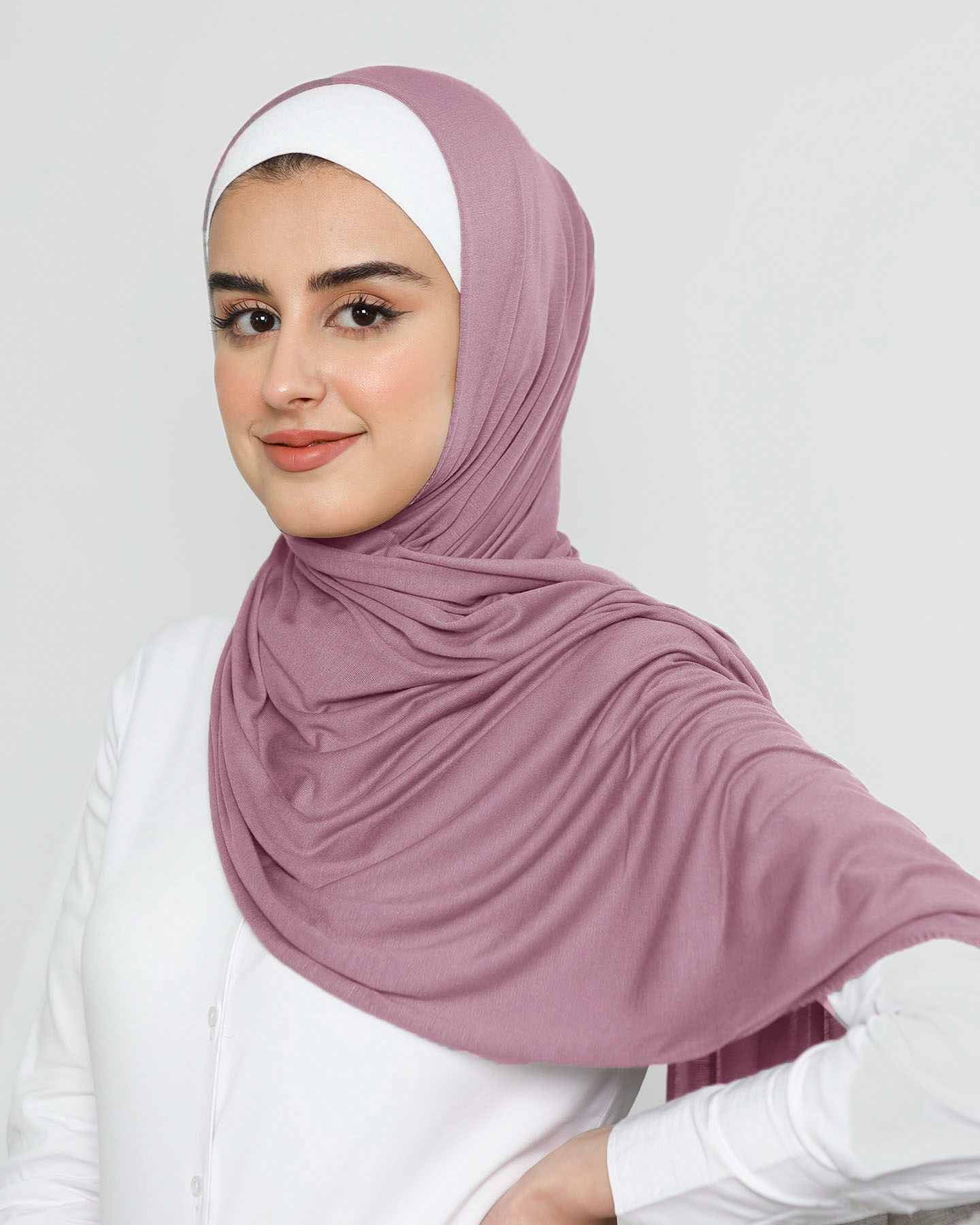 Hijab - Stretch Jersey - Deep Mauve