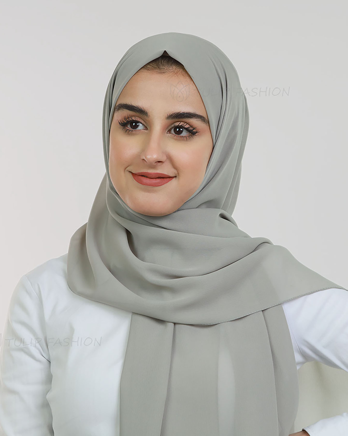 Hijab - Chiffon - Salbeigrün - 2