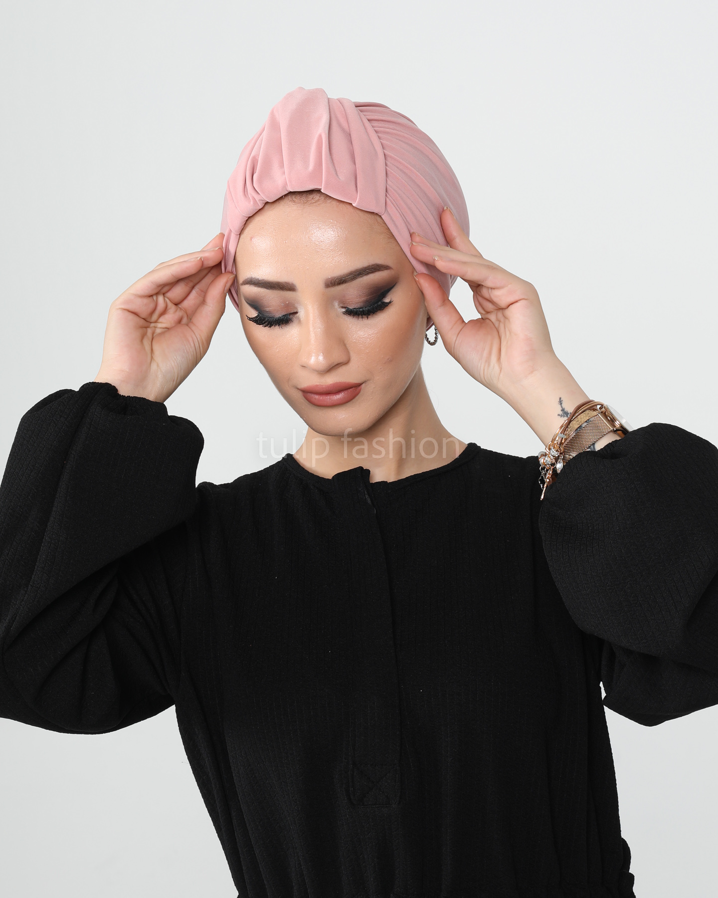 Turban - Mira - Ljusrosa - 4
