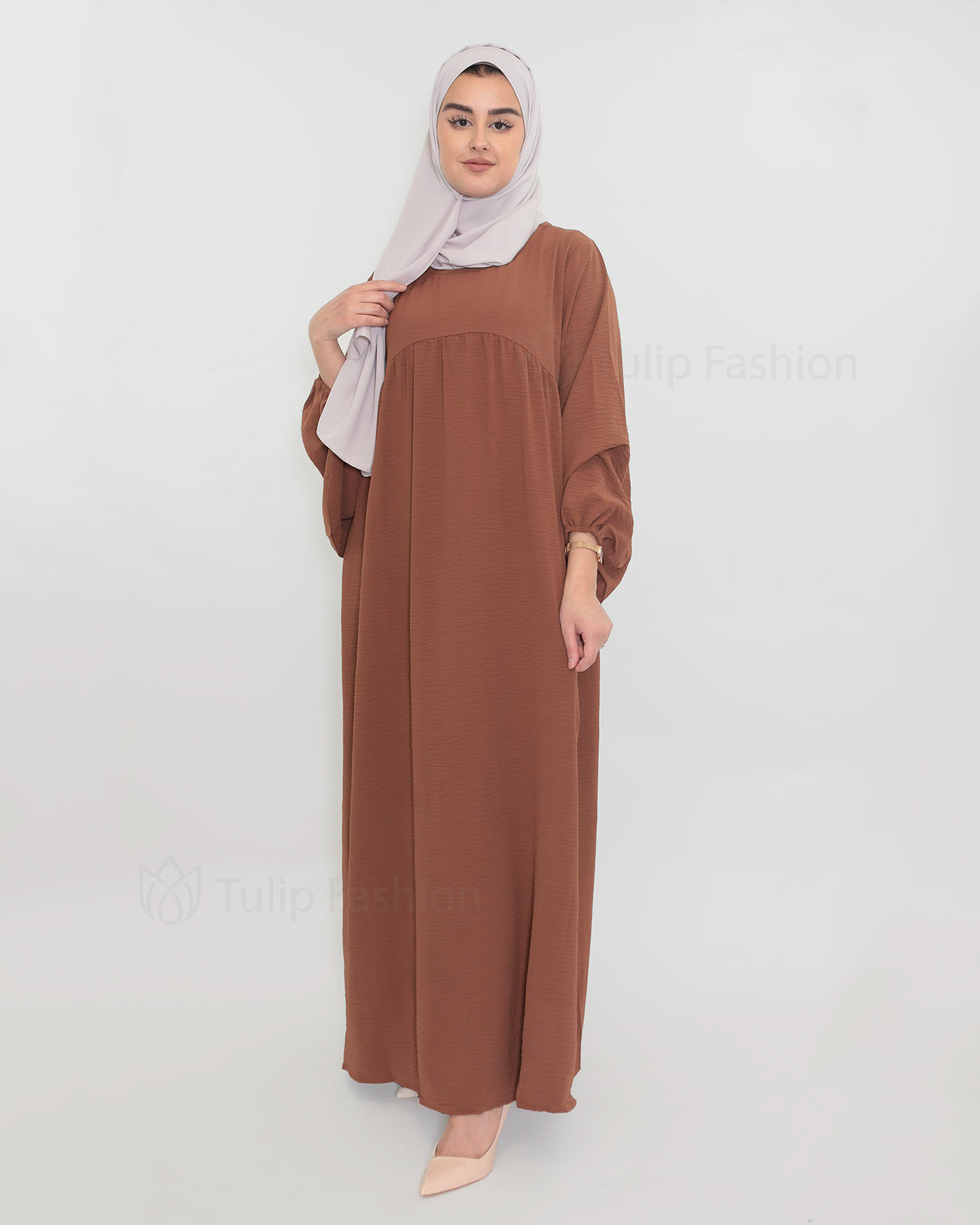 Fatima  Abaya - Brown