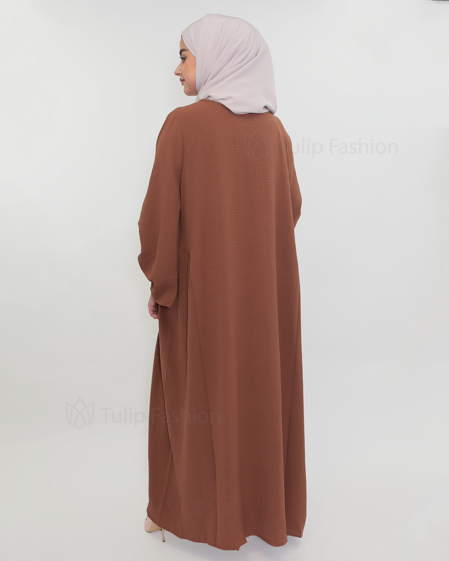 Fatima  Abaya - Brown - 3
