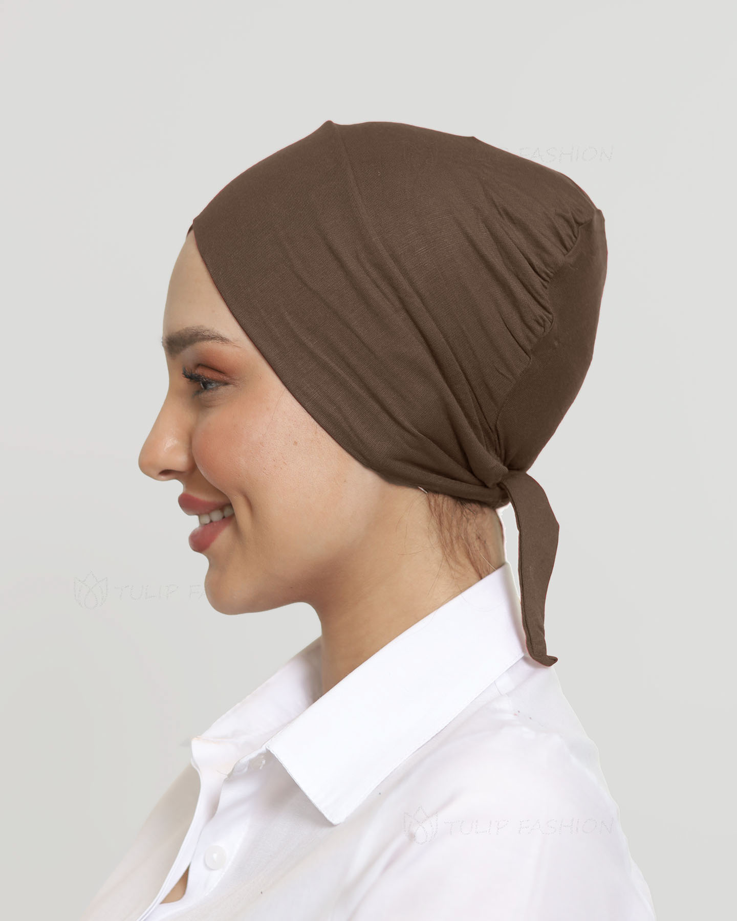 Cap - Cross Tie-back - Brown - 2