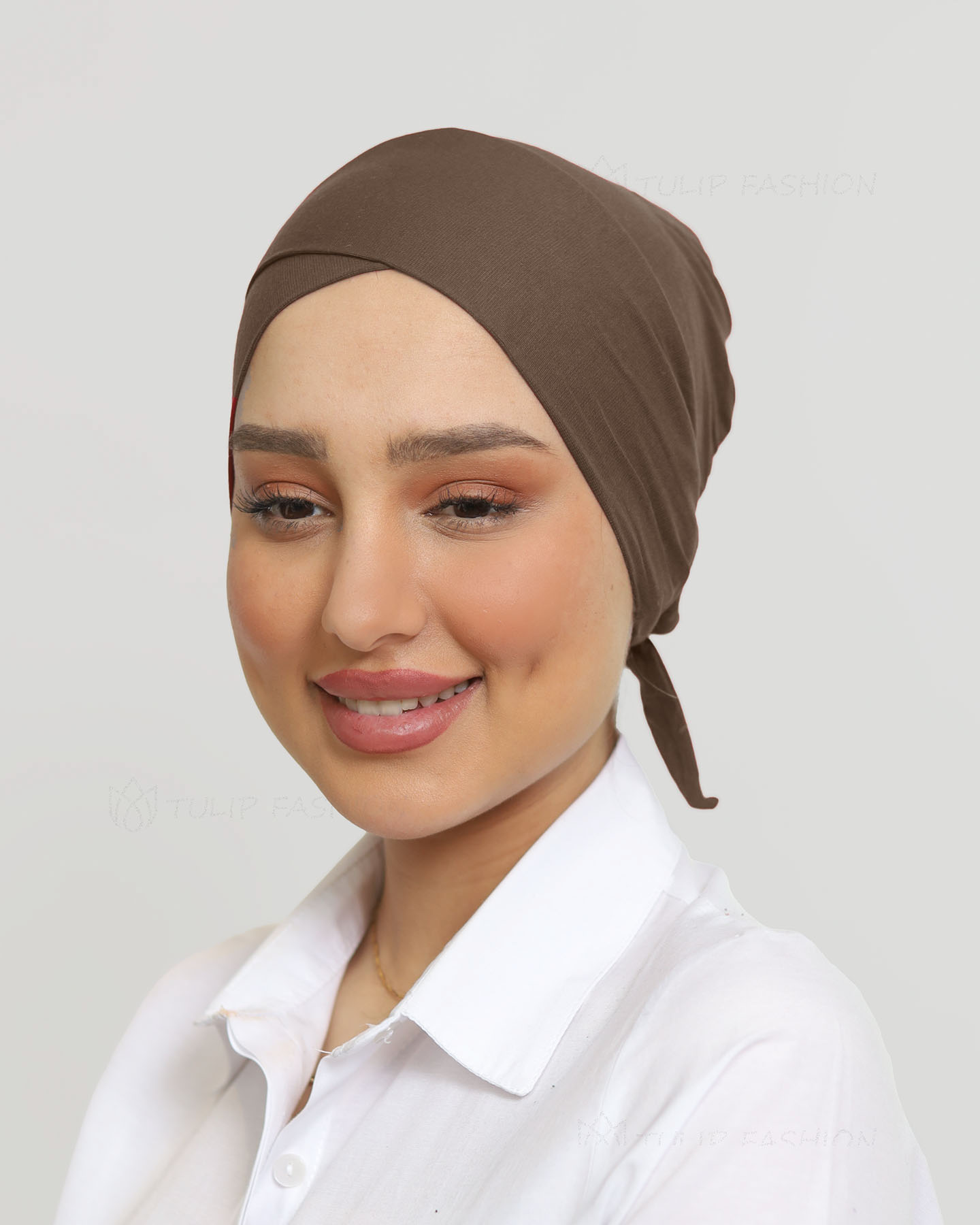 Cap - Cross Tie-back - Brown