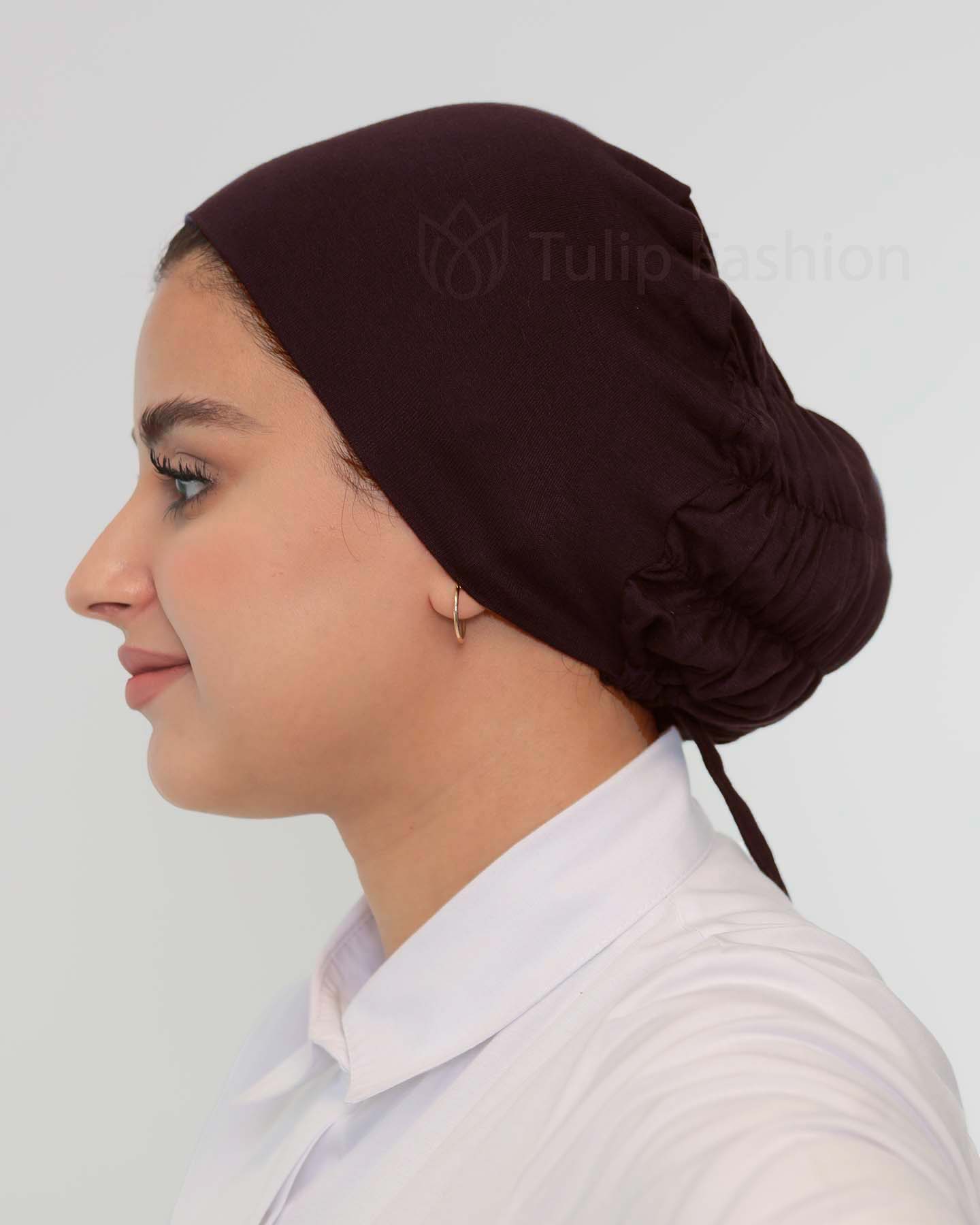 Underscarf - High elastic tie-back - Brown - 3