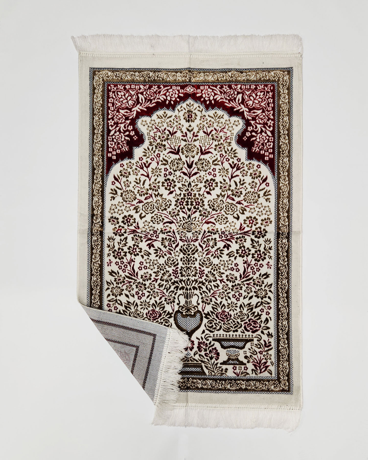 Prayer Rug - Maroon/Gold - 2